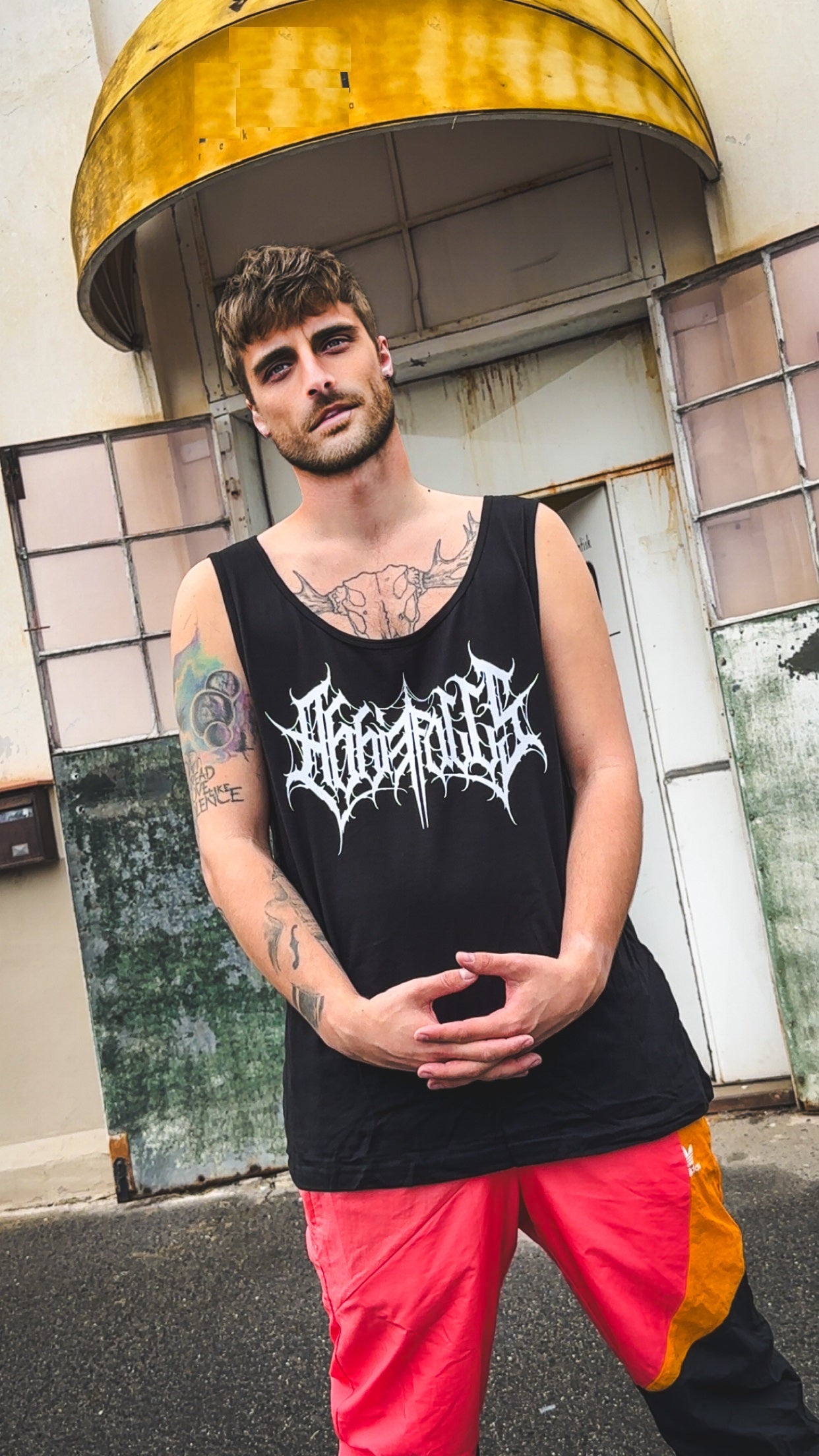 Black Logo Tank Top