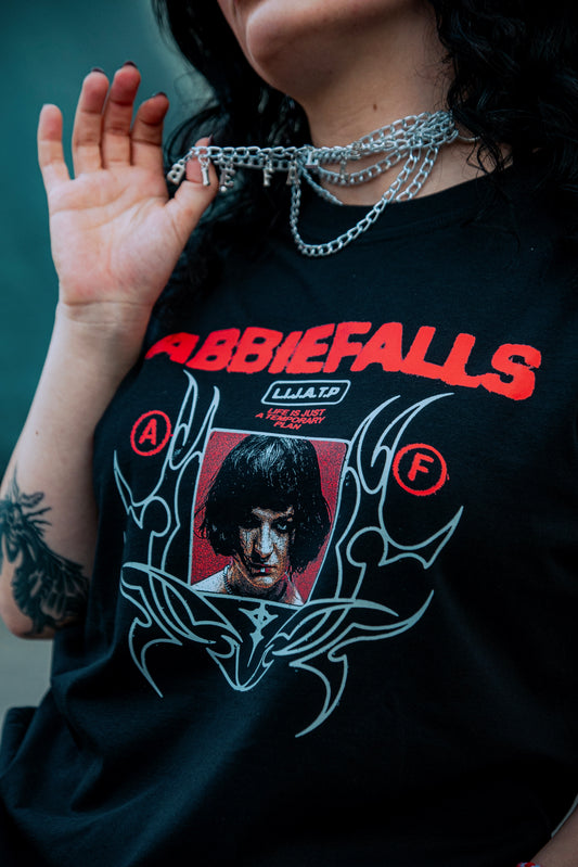 Black "LIJATP" T-Shirt