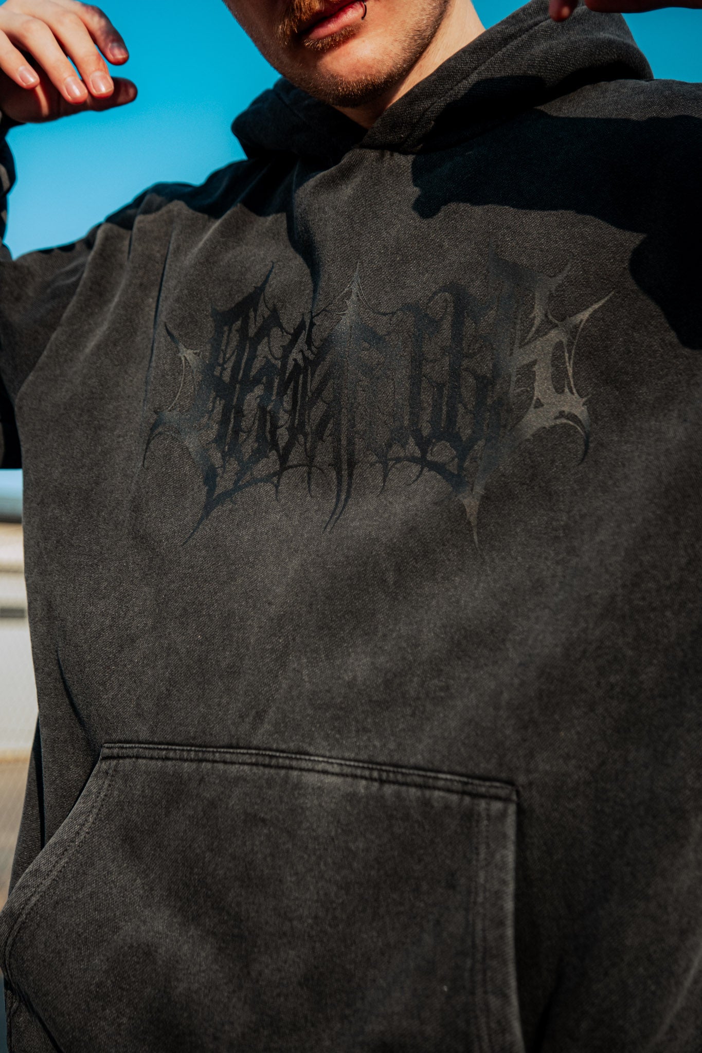 Stonewash Logo Hoodie