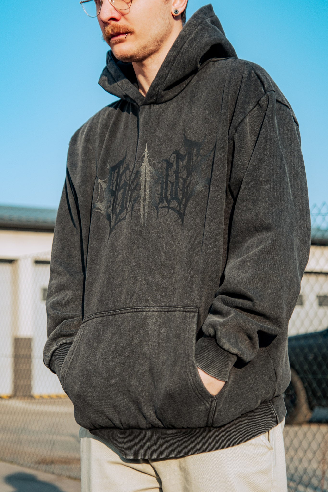 Stonewash Logo Hoodie